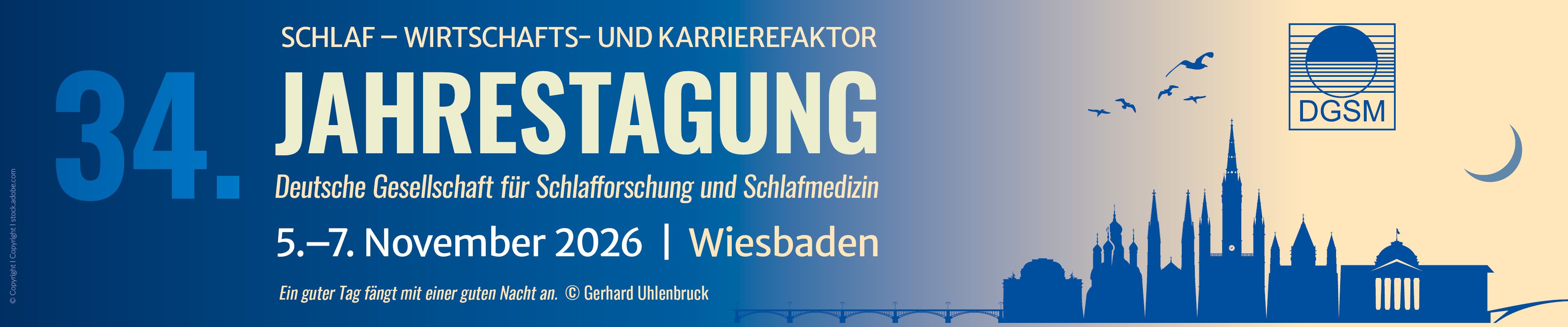 34. Jahrestagung der Deutschen Gesellschaft für Schlafforschung und Schlafmedizin (DGSM) e. V.